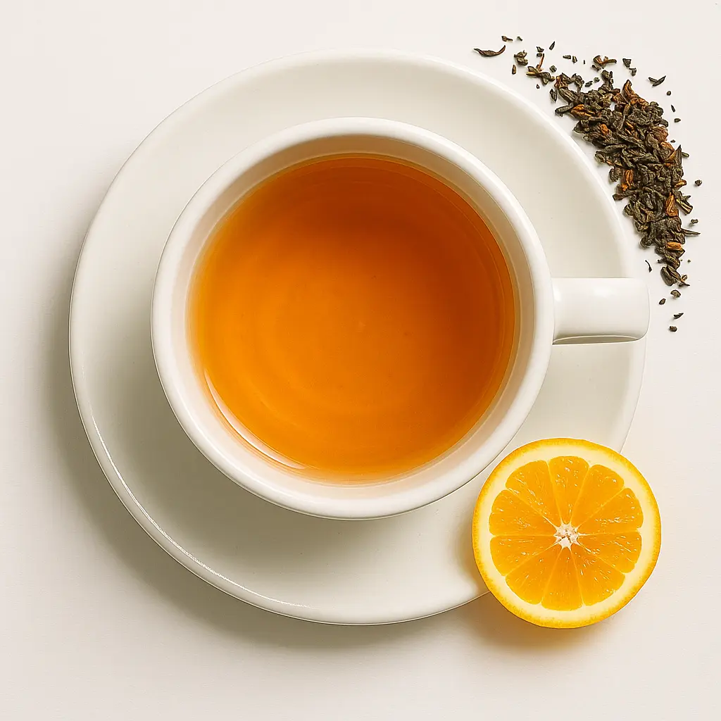 Orangen Bliss - Orangentee mit Orangenscheibe